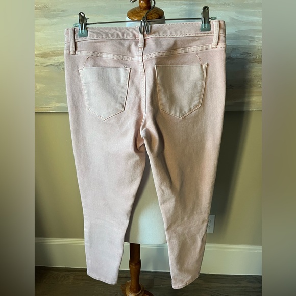 Mossimo Denim blush pink mid rise crop jegging - Picture 7 of 11
